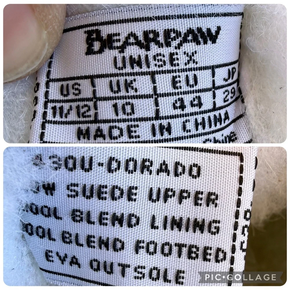 Bearpaw Emma Short Hickory Suede‎ Sheepskin Wool Lined Winter Boots Unisex NWOT